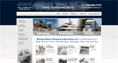 Desktop Screenshot of bishopmetalstamp.com